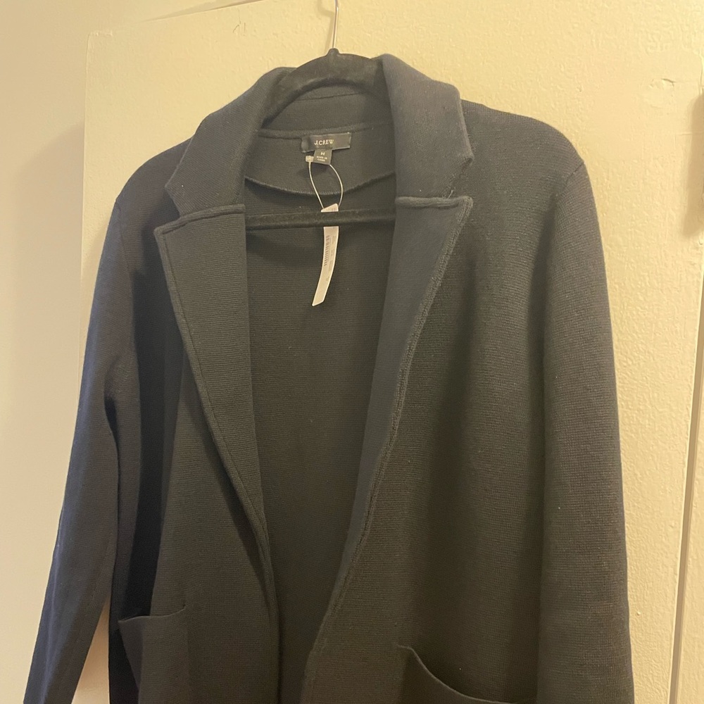 Never worn Jcrew black blazer cardigan